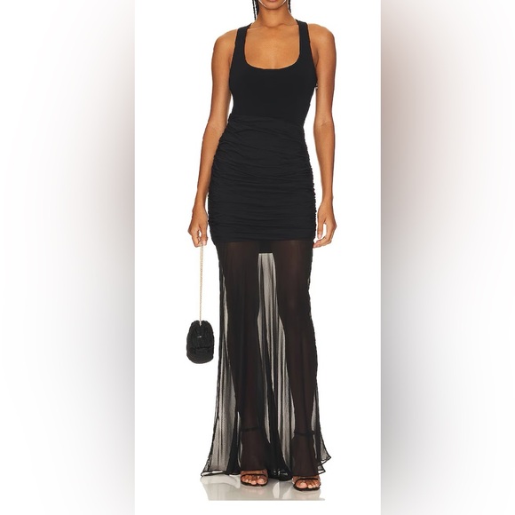 Herve Leger Dresses & Skirts - Herve Leger Ruched Woven Mix Tank Gown Herve Leger  New without hangtag